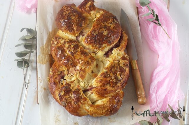 como preparar brioche relleno de mermelada