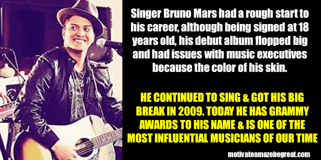 Success Stories From Famous People Who Failed Before Succeeding: Bruno Mars