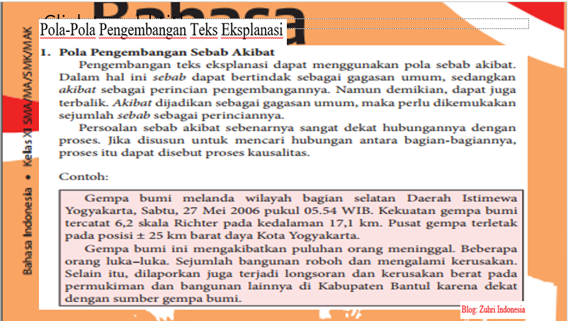 Contoh Soal Bahasa Indonesia Kelas 11 Teks Eksplanasi - Guru Paud