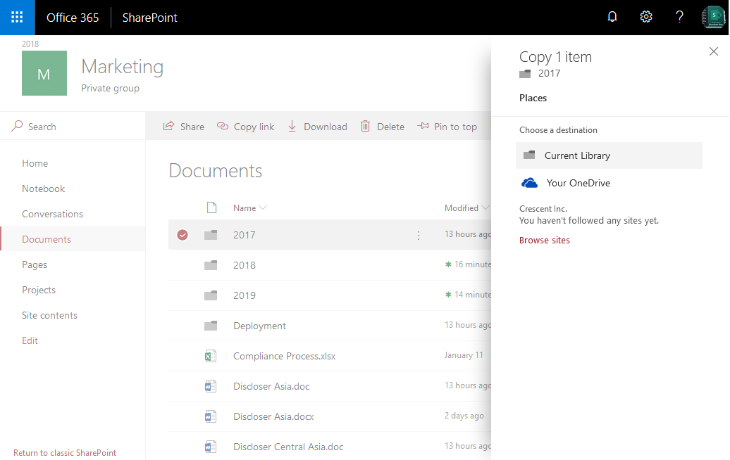 How to Copy a Folder in SharePoint Online using PowerShell