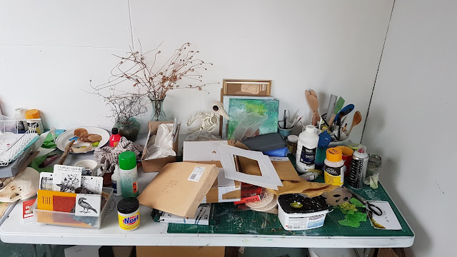 Carmen Wing: Whoopidooings: What's on your Workdesk Wednesday. Studio space.