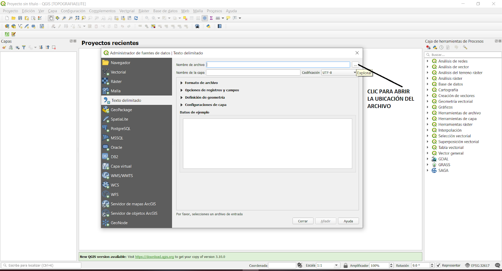 Topografía Élite INGRESAR UNA TABLA DE DATOS DE EXCEL UTILIZANDO QGIS
