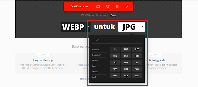 Cara Mudah Download Gambar Format Webp Menjadi JPG, PNG, JPEG