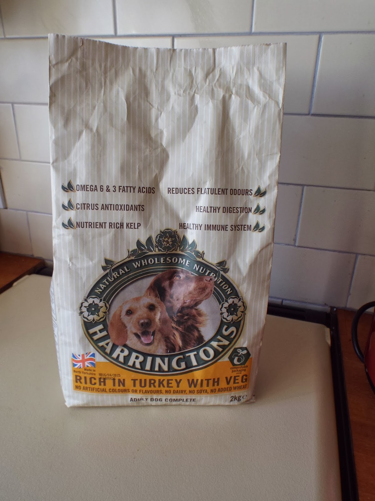 Sons brighten up my day Harringtons Dog food Review