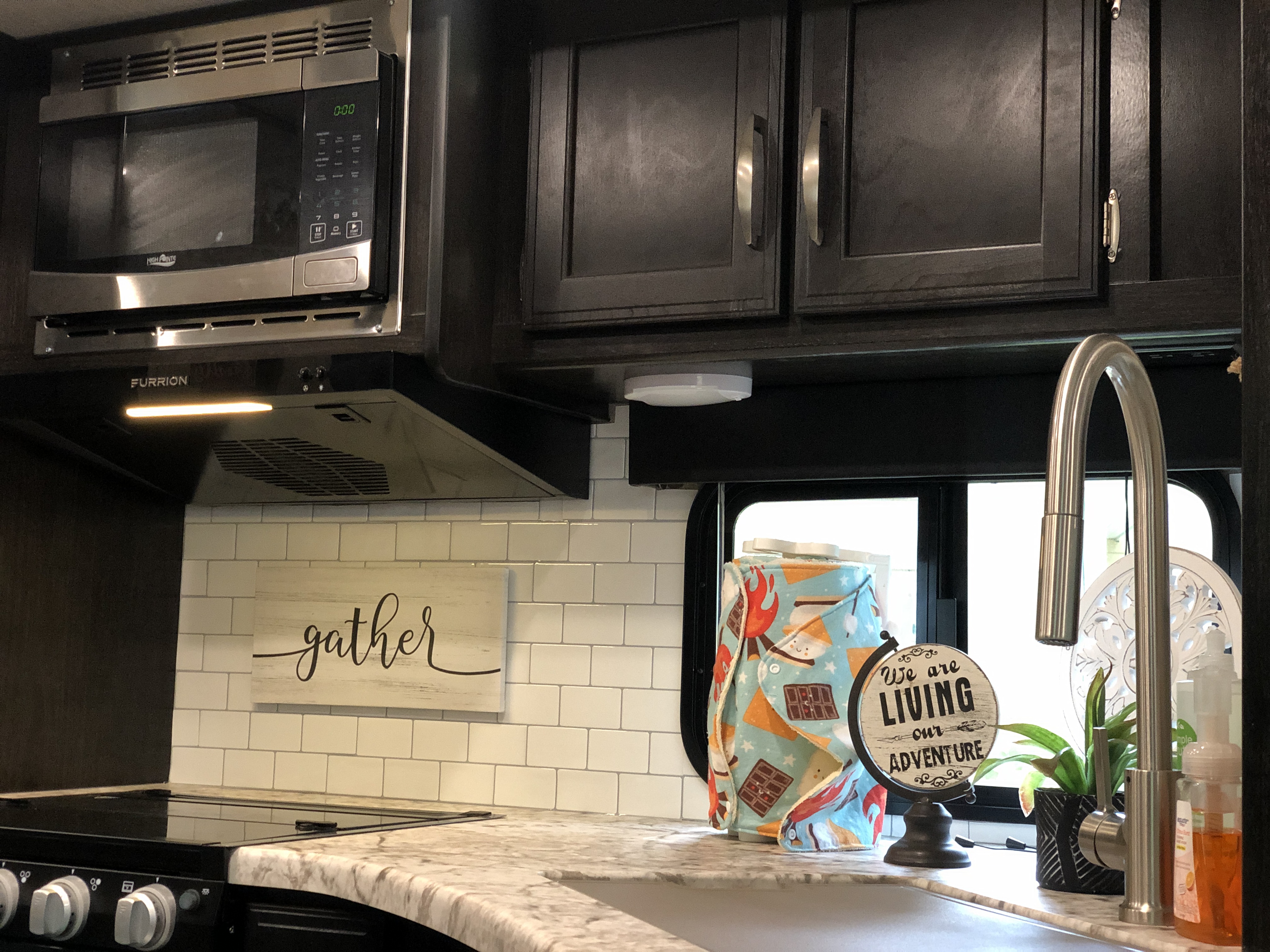 RV Remodel - Peel And Stick Tile Backsplash - RV Remodel - Peel And Stick Tile Backsplash