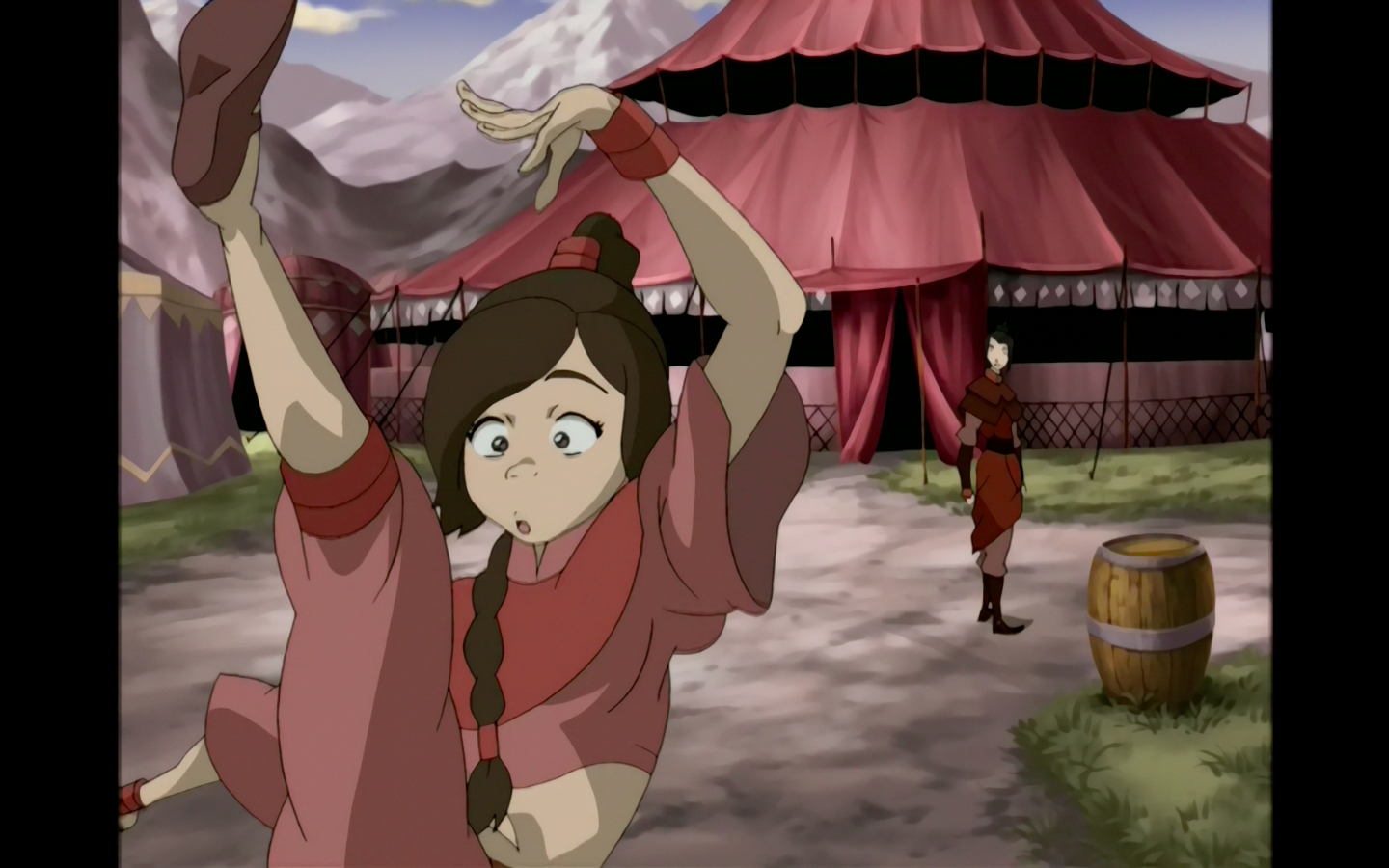 The day the fire nation attacked Omashu, Bumi decided to surrender. 