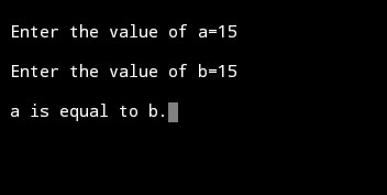 C program to find the largest(greatest) number between two numbers | My ...