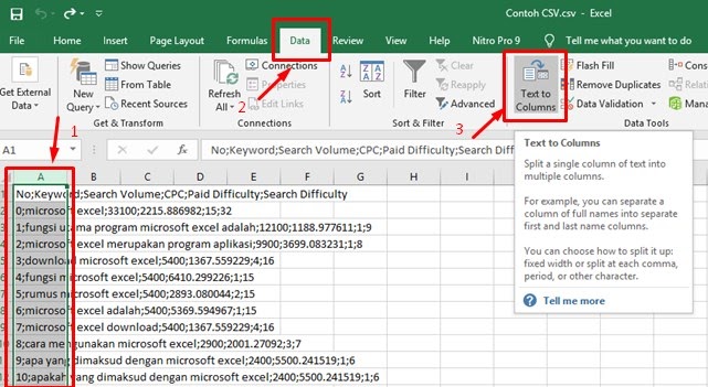 CARA MEMISAHKAN DATA GANDA PADA EXCEL