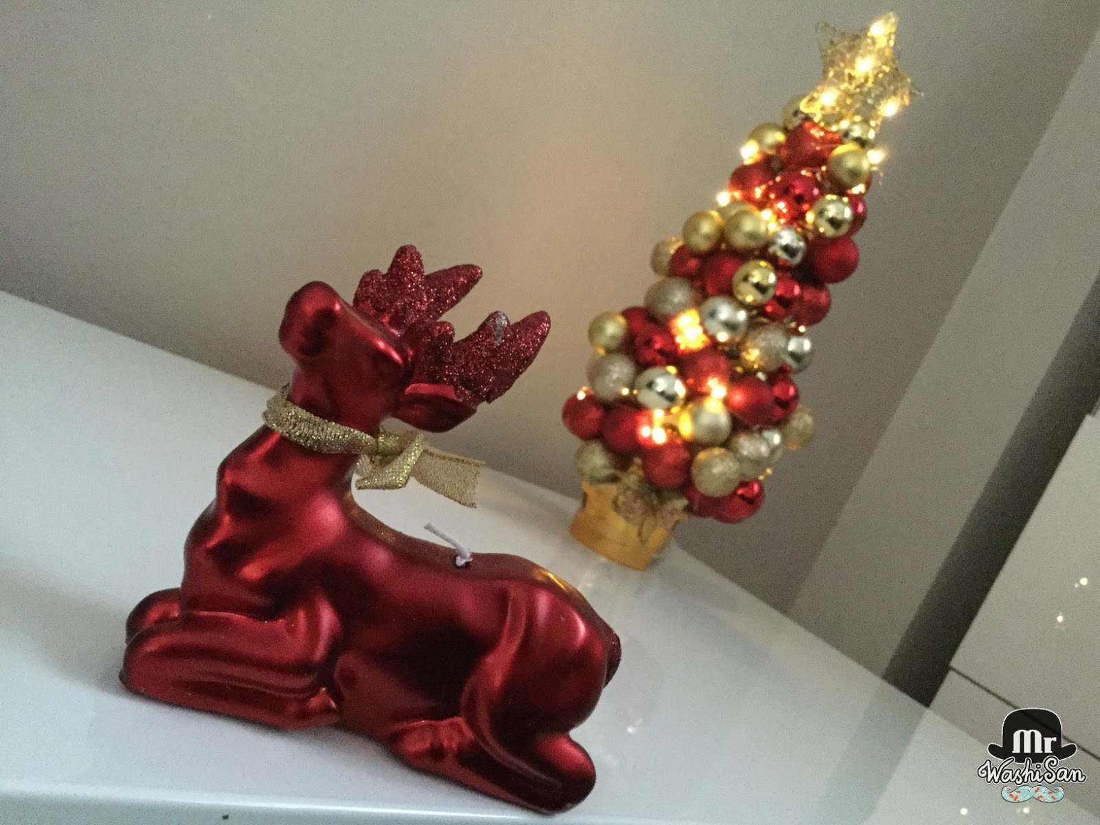 Mr WashiSan: DIY : Árbol de Navidad con bolas y luces