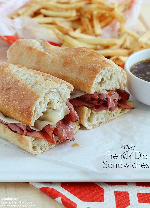 Easy French Dip Sandwiches on iheartnaptime.com