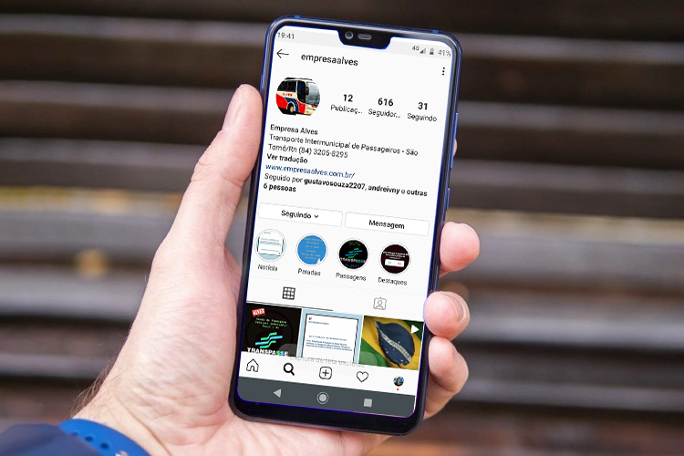 Empresa Alves inaugura perfil oficial no Instagram 3 Instagram da Empresa Alves