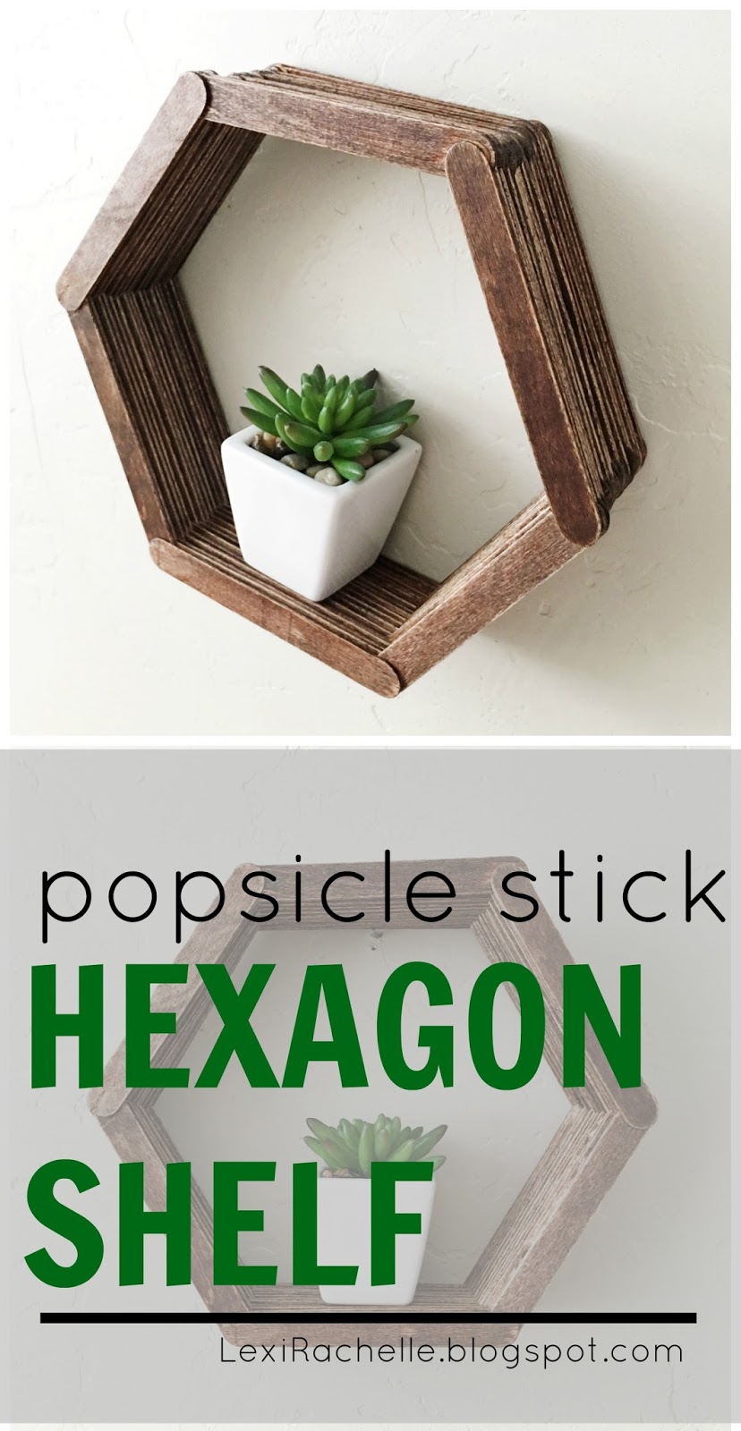 Diy Hexagon Shelves Popsicle