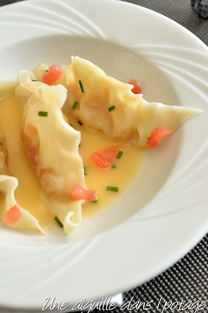 Ravioles d'oignons confits 