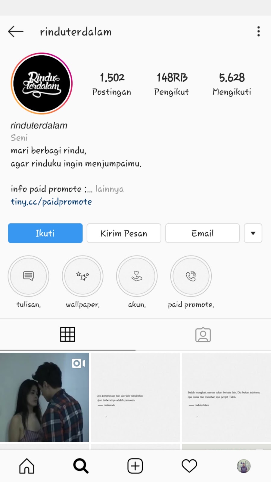 15 Akun Instagram Quotes Cinta yang bikin Baper Story Wa 15 Akun Instagram Quotes Cinta yang bikin Baper Story Wa