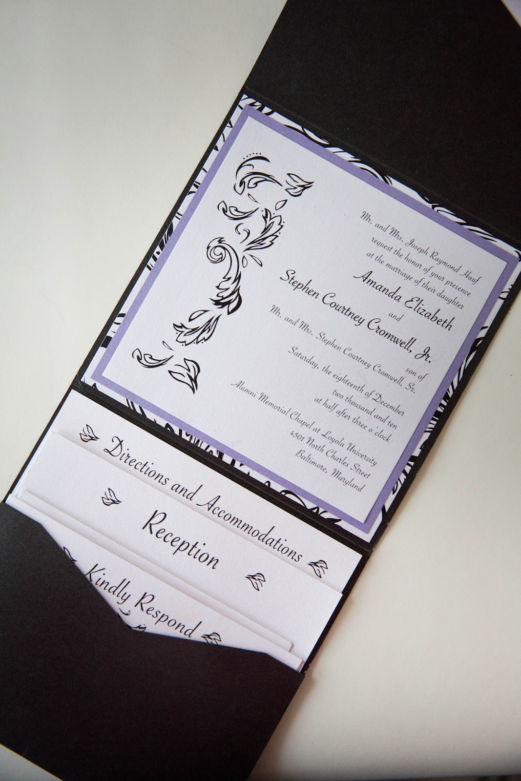 Kindly R.S.V.P. Designs' Blog Custom Invitations Baltimore • Pocket