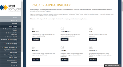 Alpha Tracker App tracks asbestos