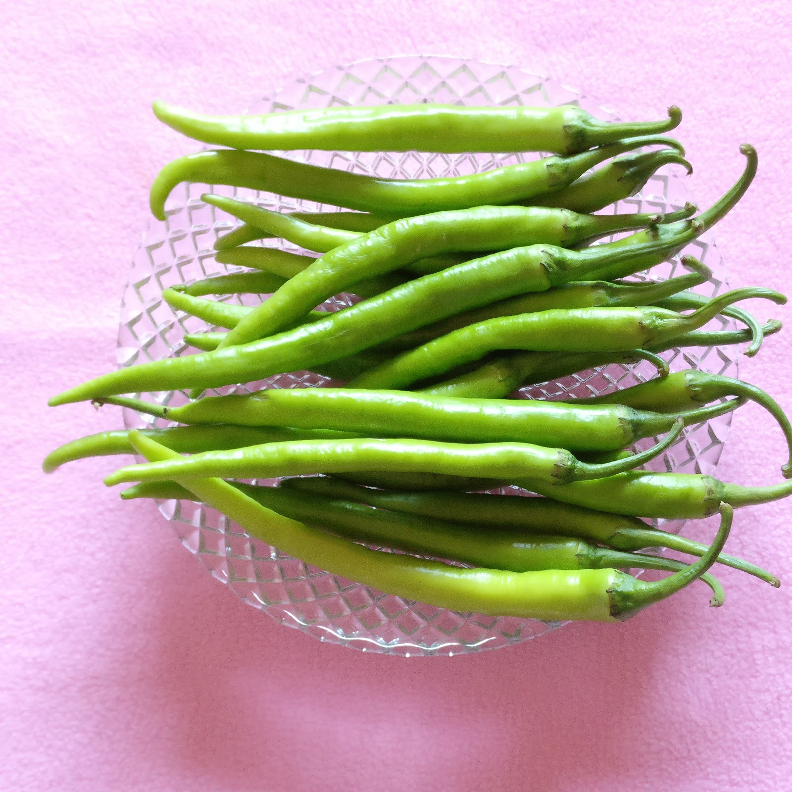 Veg Indian Cooking Pickled Green Chillies