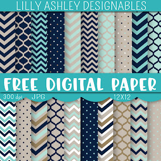 free digital paper lilly ashley designables