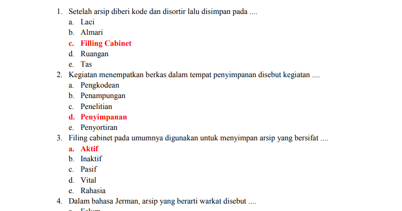 Dalam Bahasa Jerman Arsip Yang Berarti Warkat Disebut - Berkas Sekolah