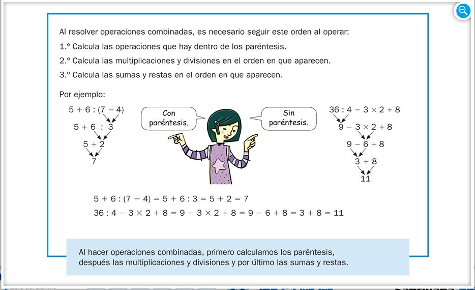 Matemáticas de quinto Jerarquía de las operaciones y nuevo reto