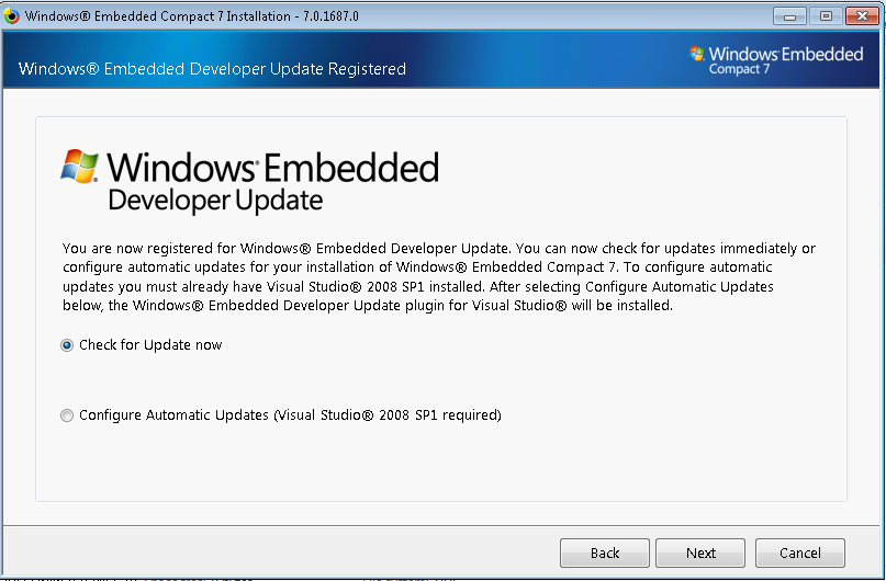 Embedded systems, Windows Embedded Compact 7