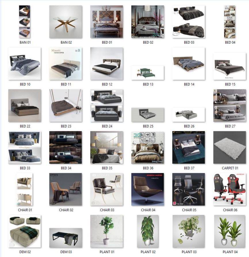 Furniture Collection Libray Free Download