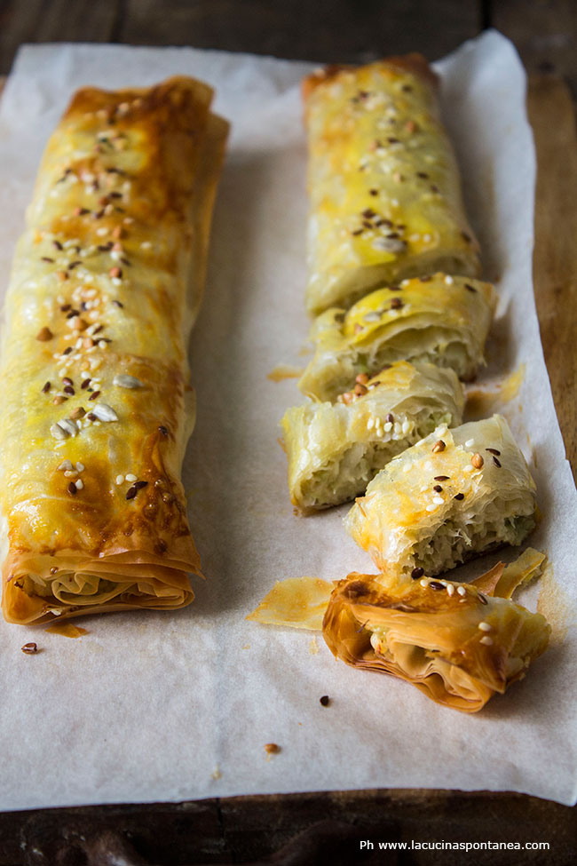 Involtini con broccolo romanesco