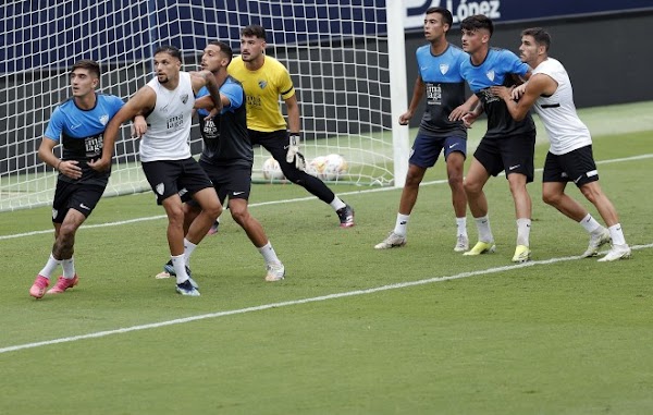 Málaga, primer equipo y Atlético Malagueño entrenaron juntos