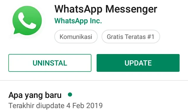 Whatsapp minta update tapi memori penuh? Ini Solusinya