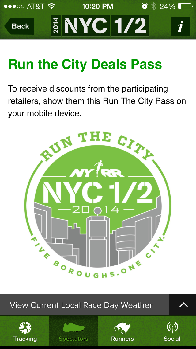 Abby's Road to Amazingness NYC Half Marathon App