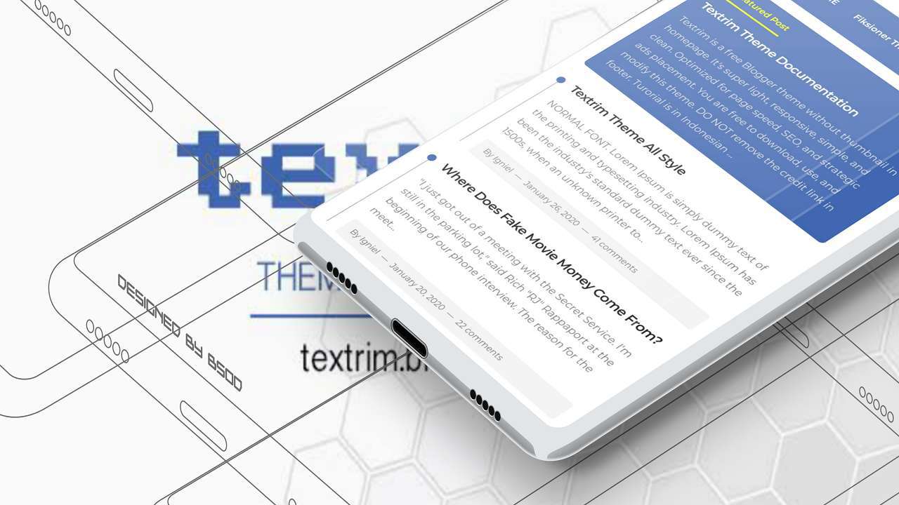 Download Textrim v3 Blogger Template - DhykaShare