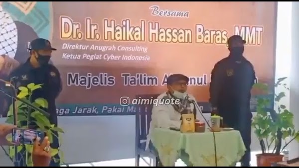 Sempat Ditolak Banser, Kajian Babe Haikal di Blitar Berjalan Lancar, Dijaga TNI dan Polri
