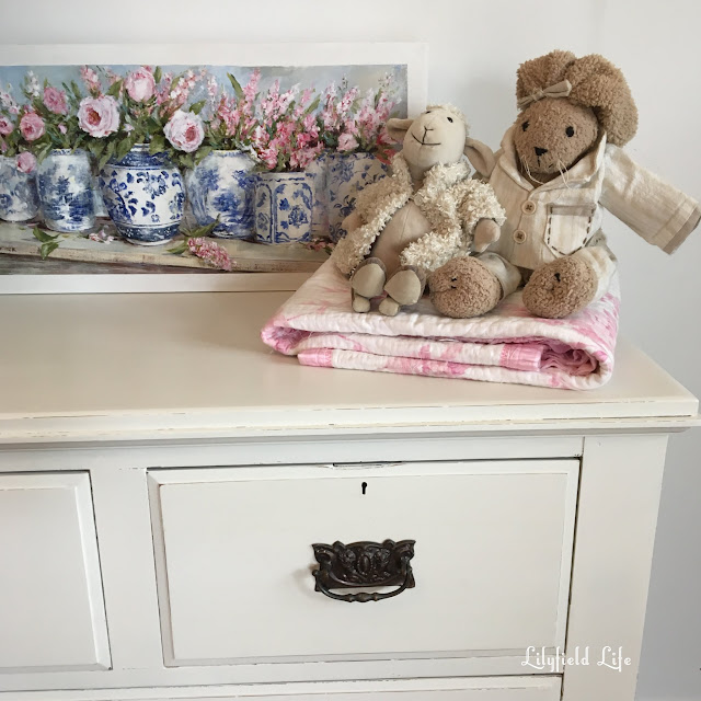 vintage white drawers chest Lilyfield Life