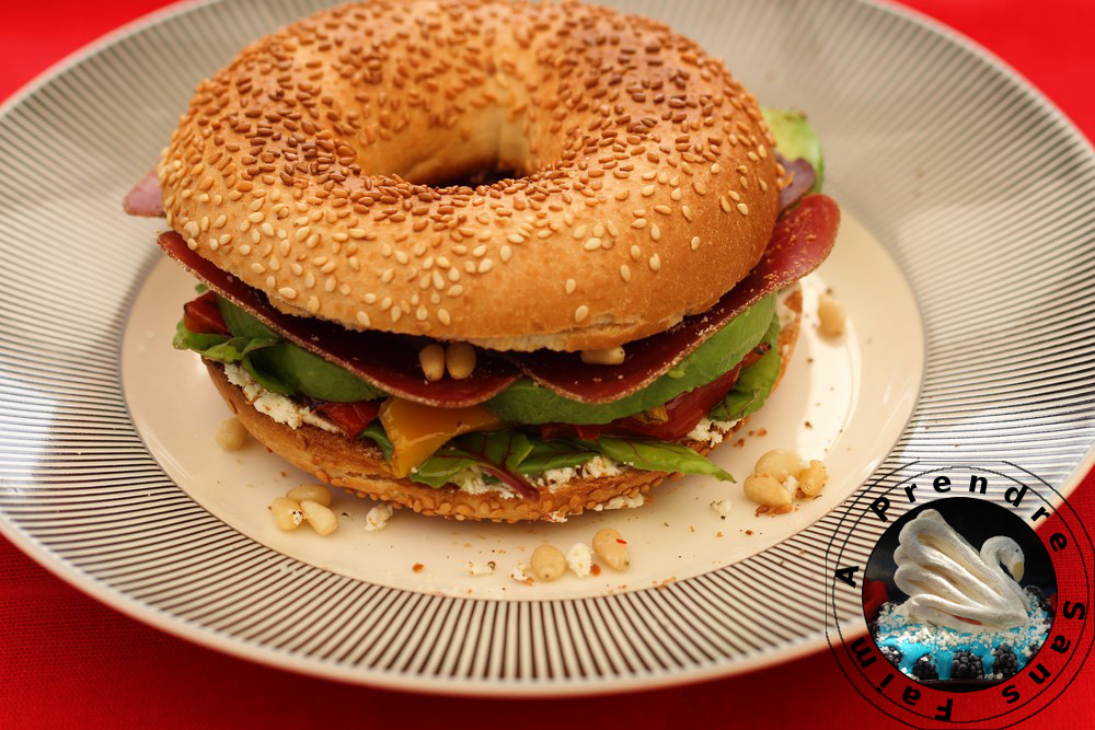 Bagels poivrons avocat A Prendre Sans Faim