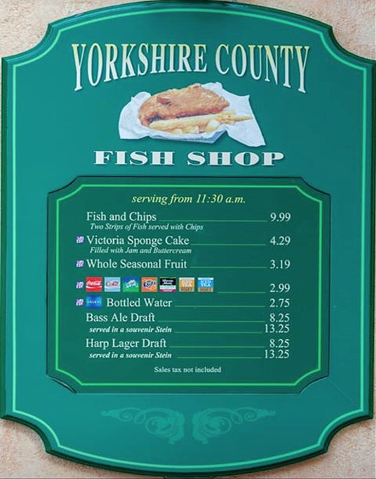 Pennsylvania & Beyond Travel Blog Yorkshire County Fish Shop at Walt