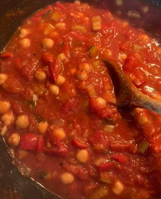 Spanish Chickpea Soup (vegan) ~~**~~ Spanische Kichererbsensuppe (vegan ...