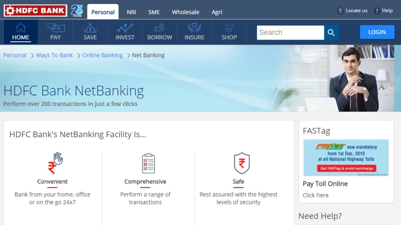 How to Active HDFC Net Banking
