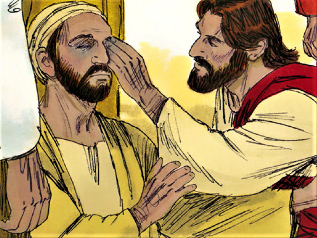 Jesus Christ Healing Blind Man