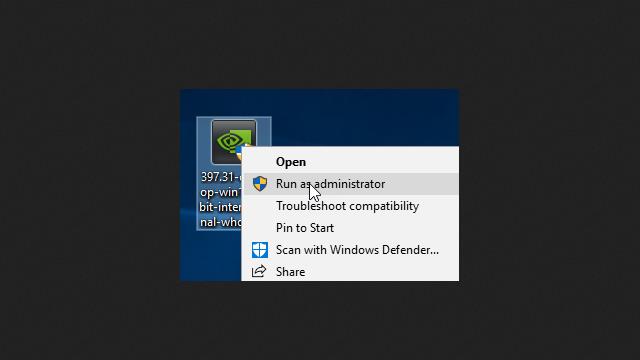 how to open up nvidia control panel windows 10