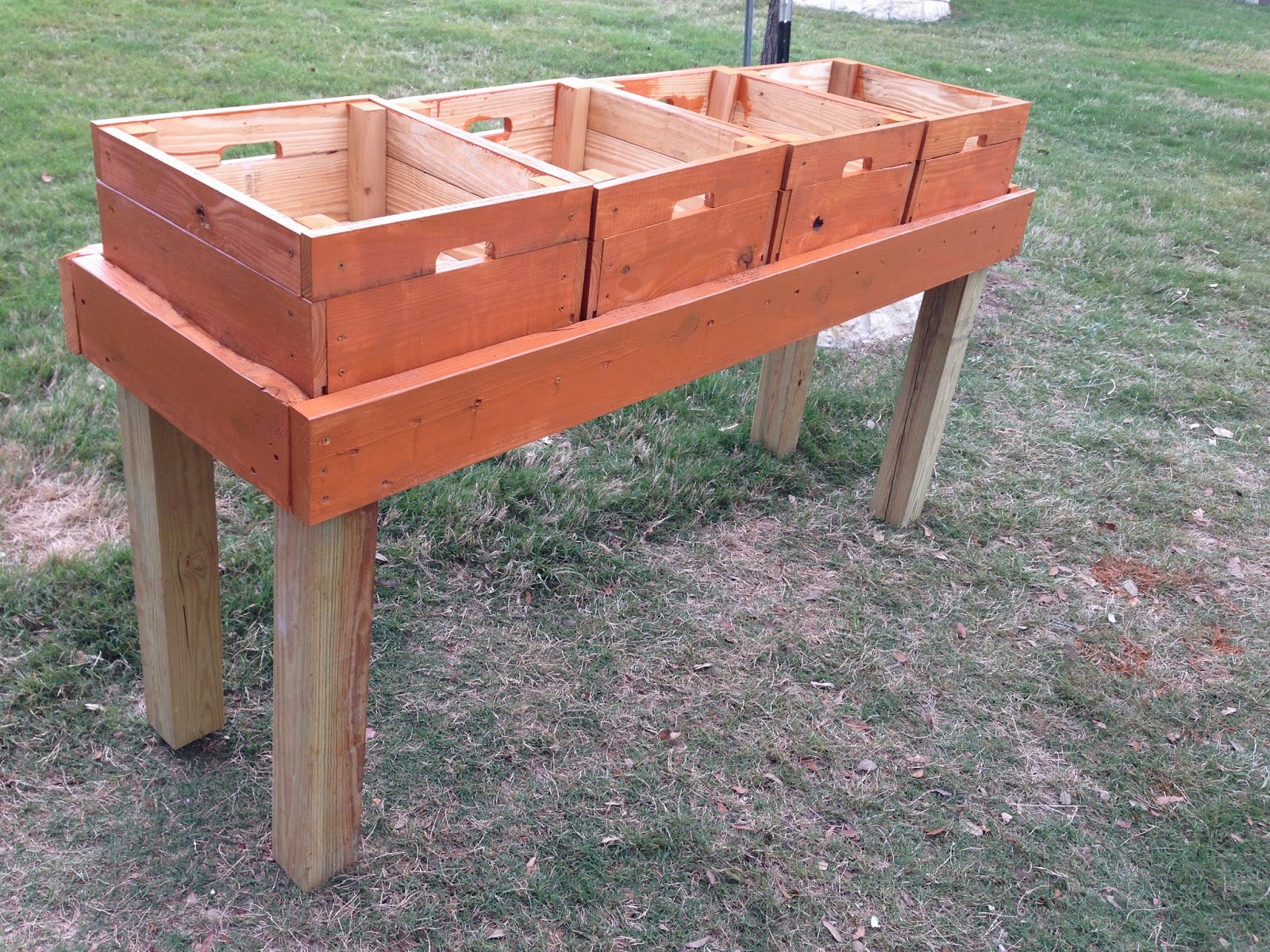 Wood, Tools and Thoughts Raised Garden Beds With Crates