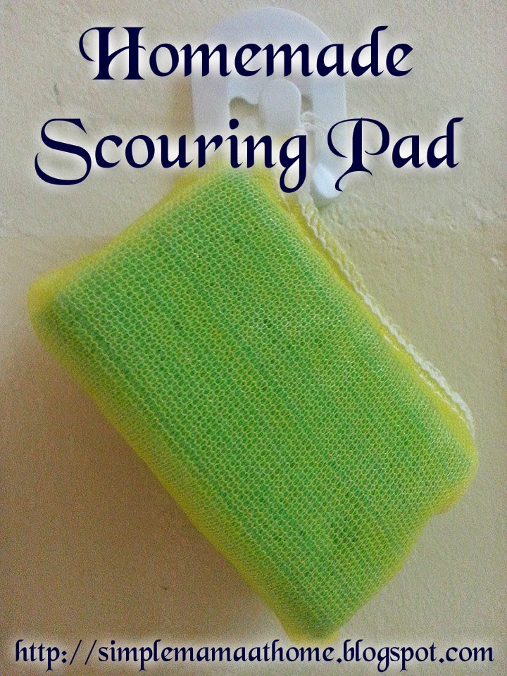 Homemade Scouring Pad Simple Mama at Home