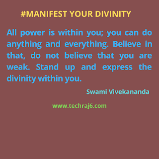 Manifest Your Divinity Quotes By Swami Vivekananda