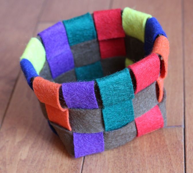 Woven Felted Wool Basket Video and Pattern