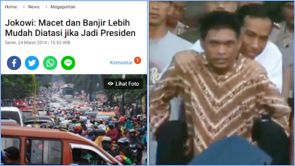 Menagih Janji Jokowi yang Katanya Lebih Mudah Atasi Banjir DKI Kalau Jadi Presiden