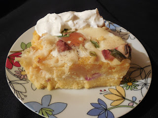 Mamaliga cu branza de burduf  la cuptor