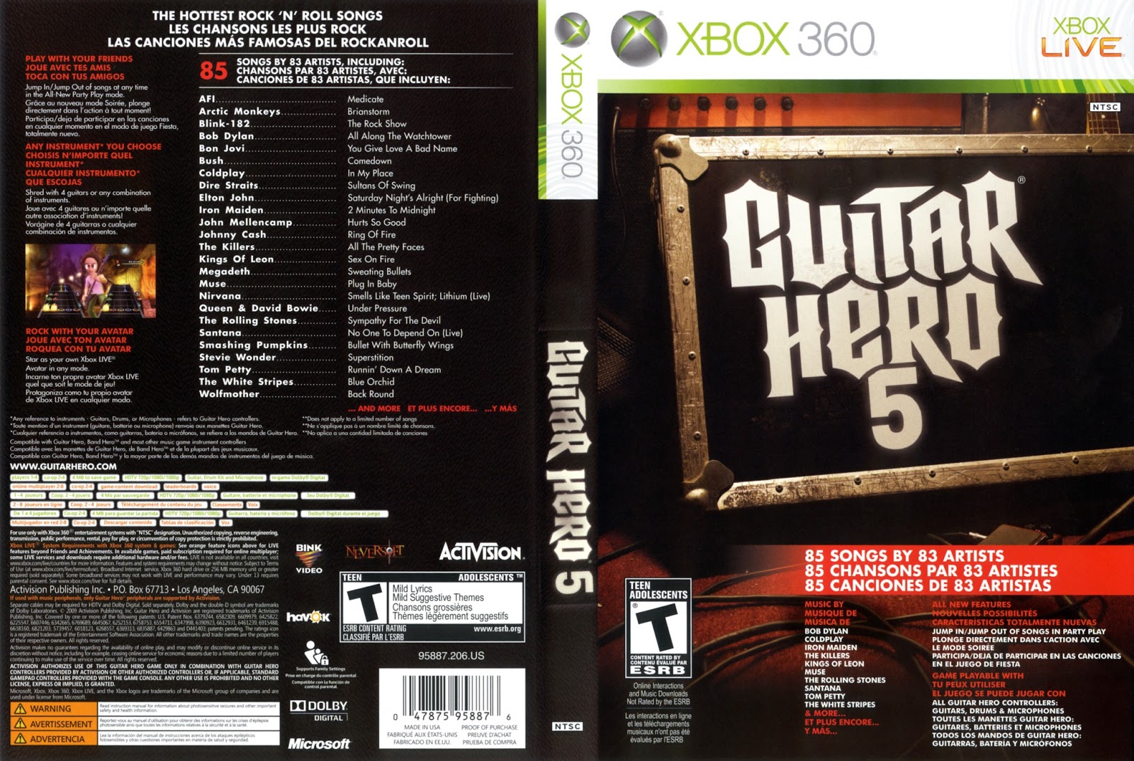 guitar hero 3 dlc xbox 360 iso