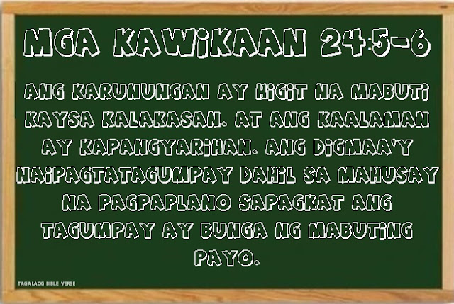 KAWIKAAN 24:5-6