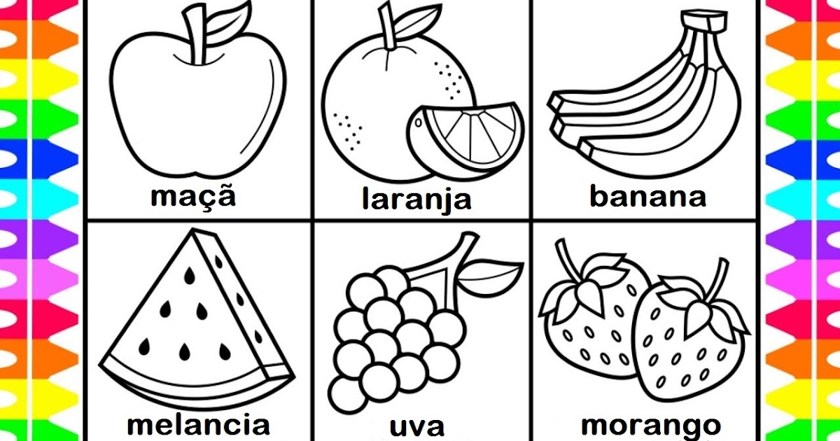 Desenhos para colorir de desenho de frutas para colorir -pt