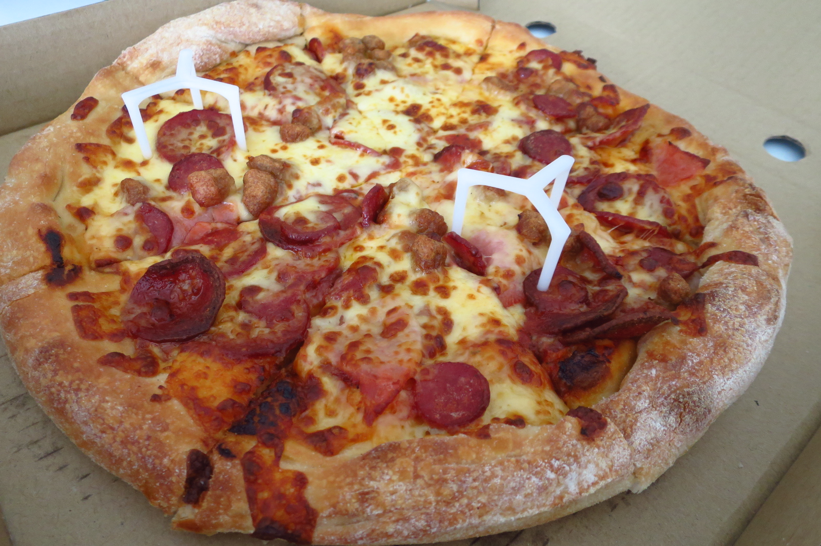 Small Potatoes Make The Steak Look Bigger A take away from Pizza Hut