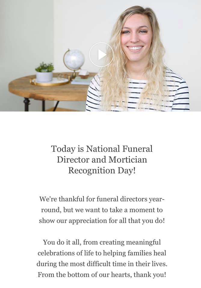 National Funeral Director and Mortician Recognition Day Wishes Photos